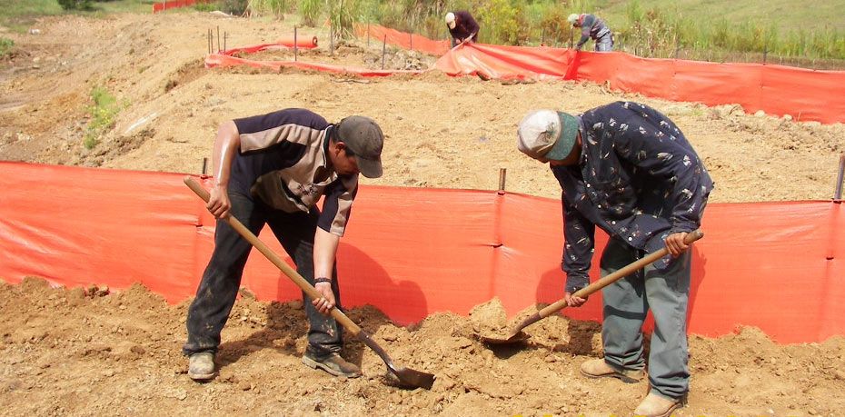 silt fence installation